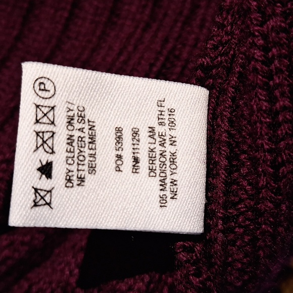 NWOT Derec Lam 10 Crosby Merino Wool Sleeveless Turtleneck Braided Sweater - Picture 9 of 9